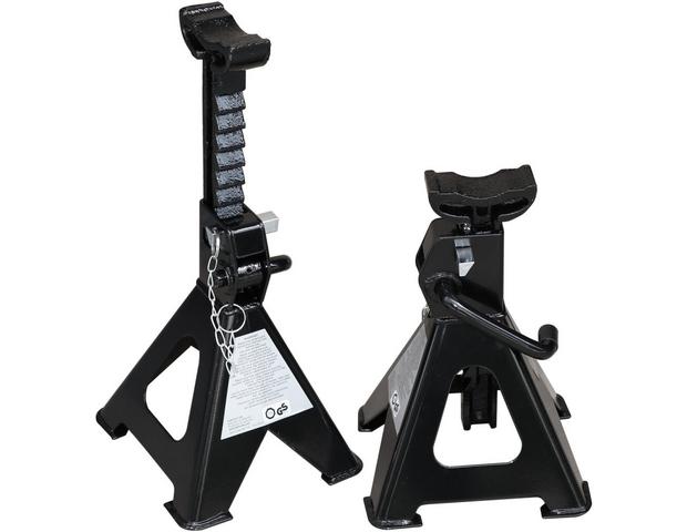 Halfords 2x Axle Stands Protection Rubber pad RATCHET type for Halfords 2 or 3 tonne 
