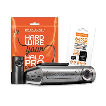Road Angel Halo Pro + Free 64GB SD Card and Fitting Kit Bundle