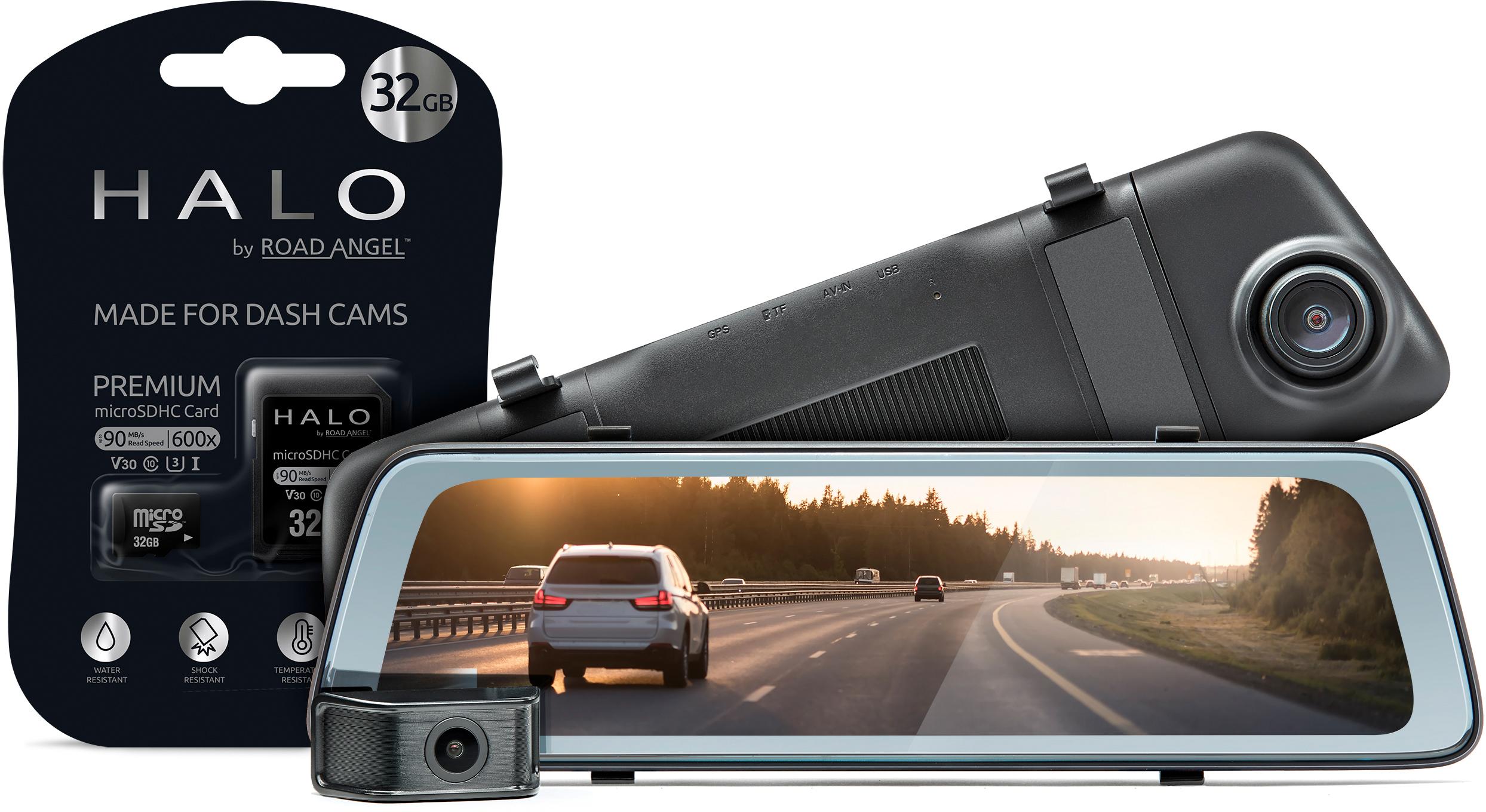 Halo View 2K+ 1440P Anti-Glare Front & Rear Dash Cam & 32Gb Automotive Grade Sd Card