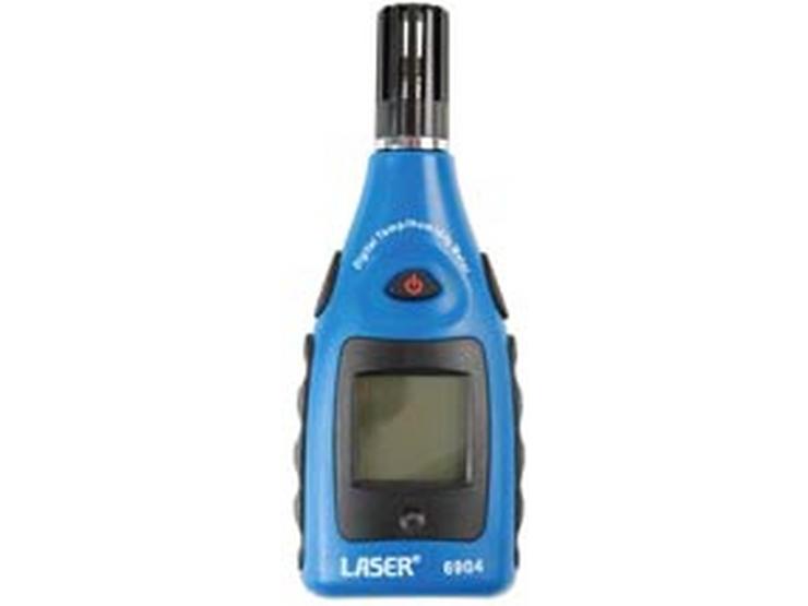 Laser Temperature /Humidity Level Meter