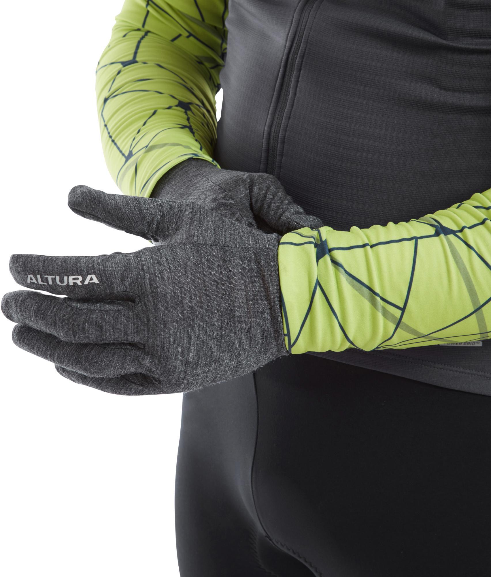 Altura Merino Liner Gloves Grey XS