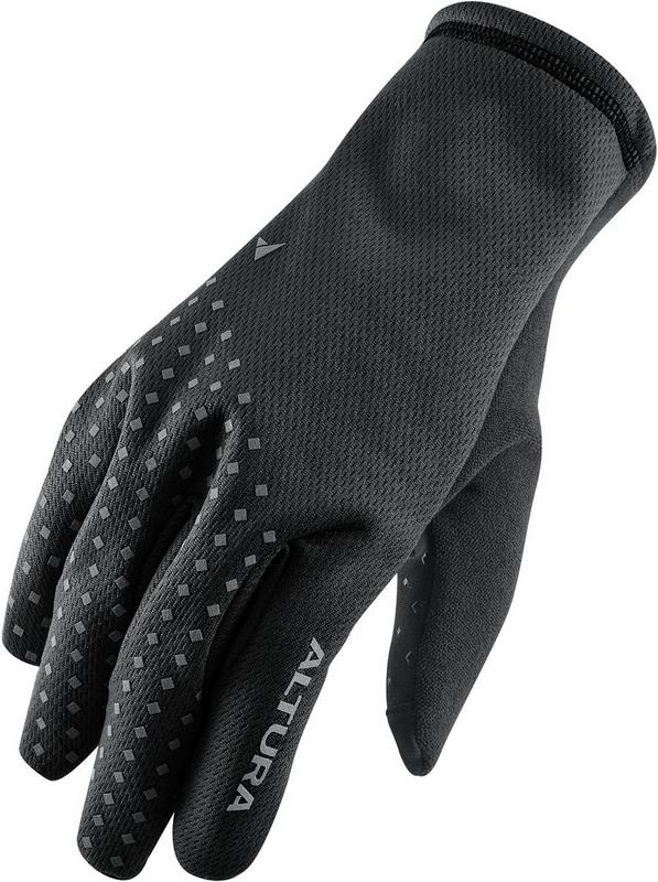 Halfords Altura Fleece W/Proof Nightvision Gloves Black L | Extra 8% off for BC Members