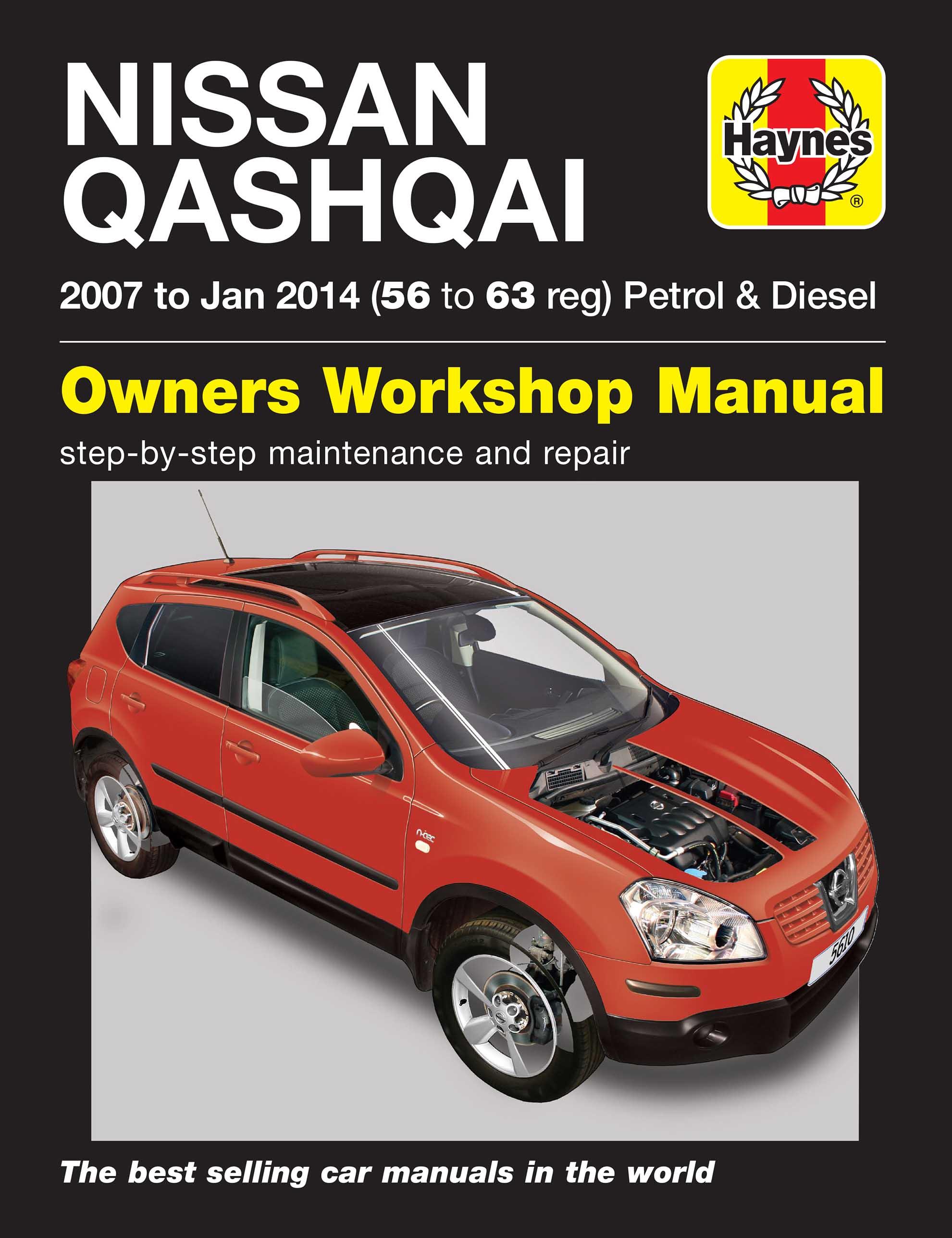 Haynes Nissan Qashqai Petrol & Diesel Manual (07 To 12) 56 To 62