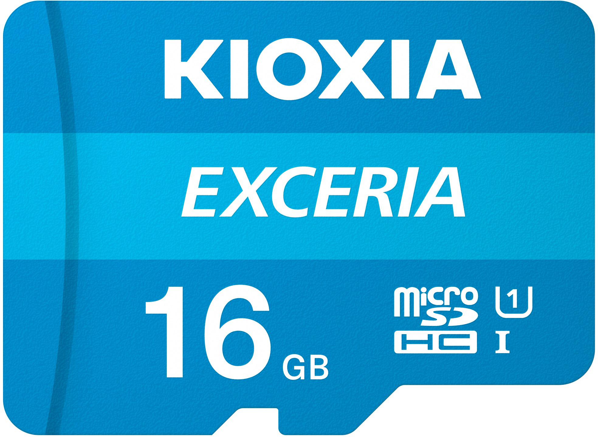 Kioxia 16GB Exceria U1 Class 10 Micro SD Card