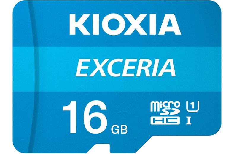 Kioxia 16GB Exceria U1 Class 10 Micro SD Card Kioxia 16GB Exceria U1 Class 10 Micro SD Card