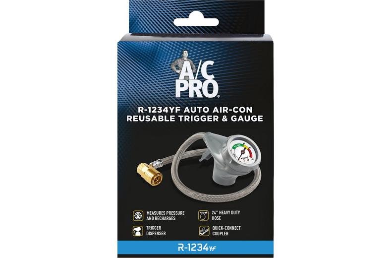 A/C Pro R-1234yf Reusable Trigger & Gauge A/C Pro R-1234yf Reusable Trigger & Gauge
