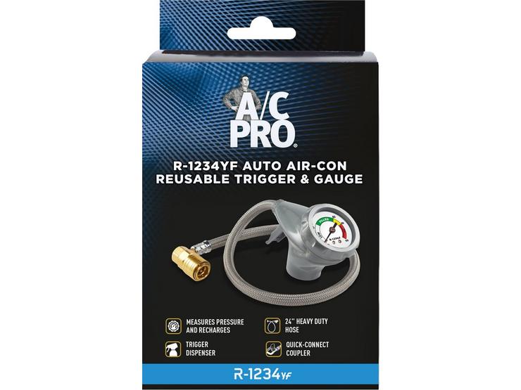 A/C Pro R-1234yf Reusable Trigger & Gauge