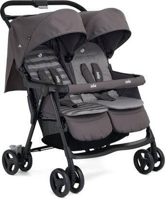 Joie Aire Twin Stroller Dark Pewter Halfords UK