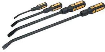 Laser Pry Bar Set 4pc 500 x 20mm, 300 x 15mm, 200 x 10mm.