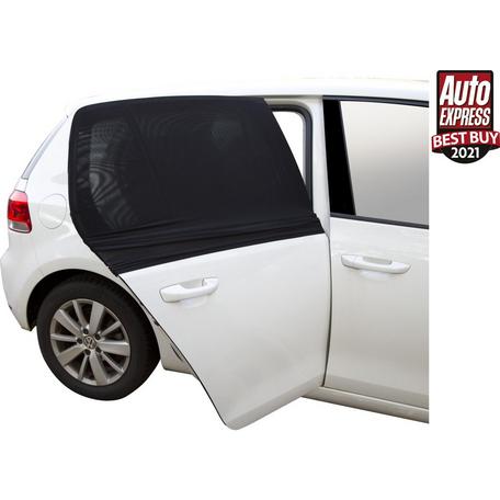 Halfords Universal Car Protection Rear Window Cling Sun Mesh Shade Cover 