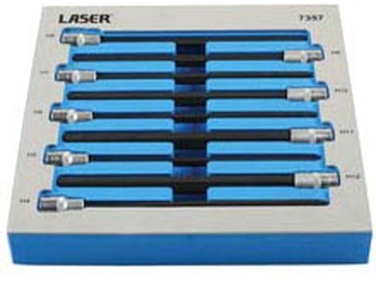 Laser Extra Long Hex Socket Bit Set