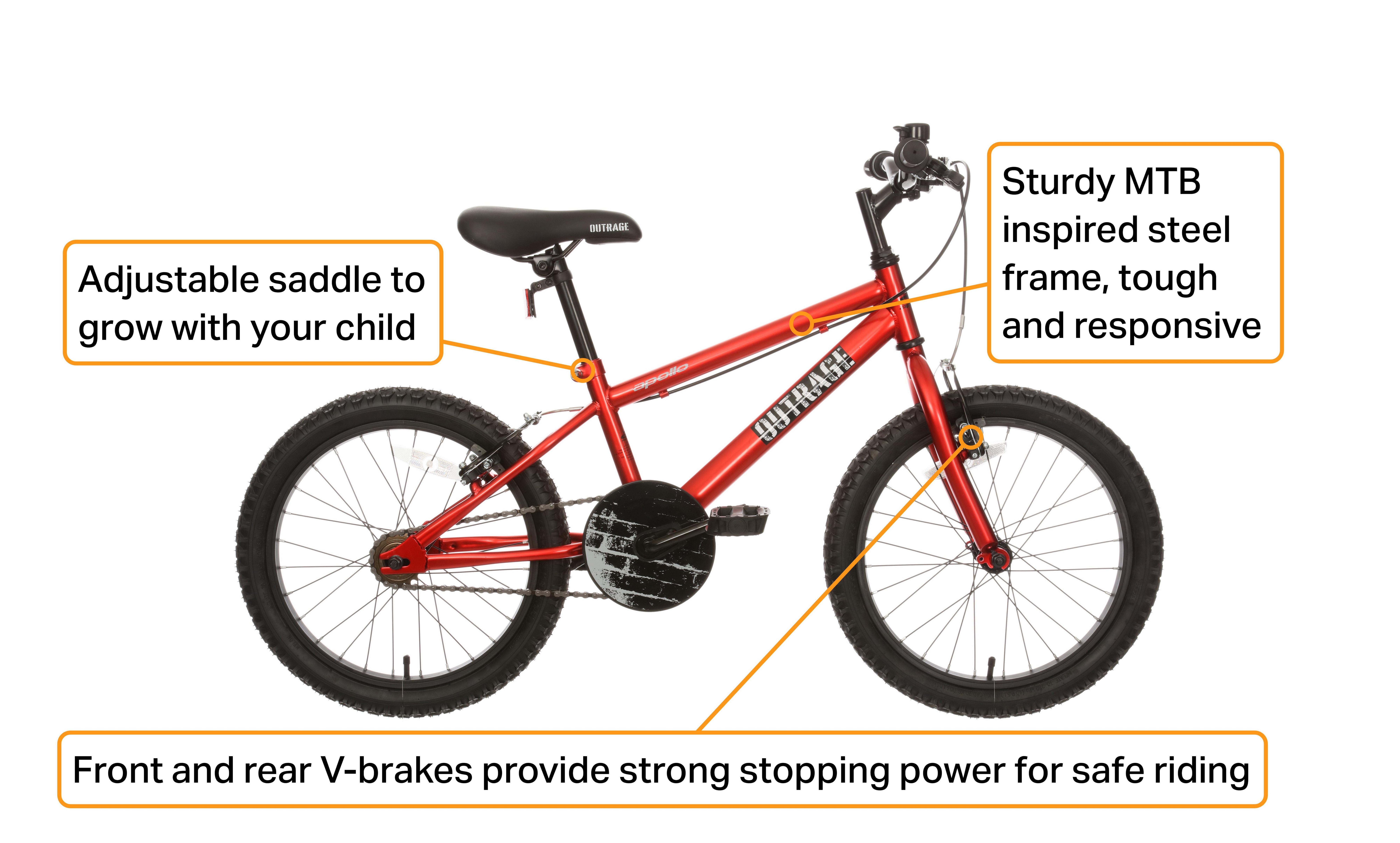 Apollo Outrage Kids Bike - 18" Wheel