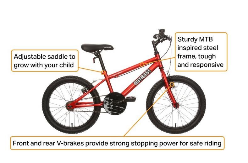 Apollo Outrage Kids Bike - 18" Wheel Apollo Outrage Kids Bike - 18" Wheel