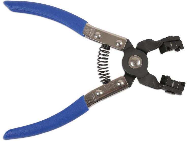 Laser Hose Clamp Pliers - Angled, Swivel Jaws