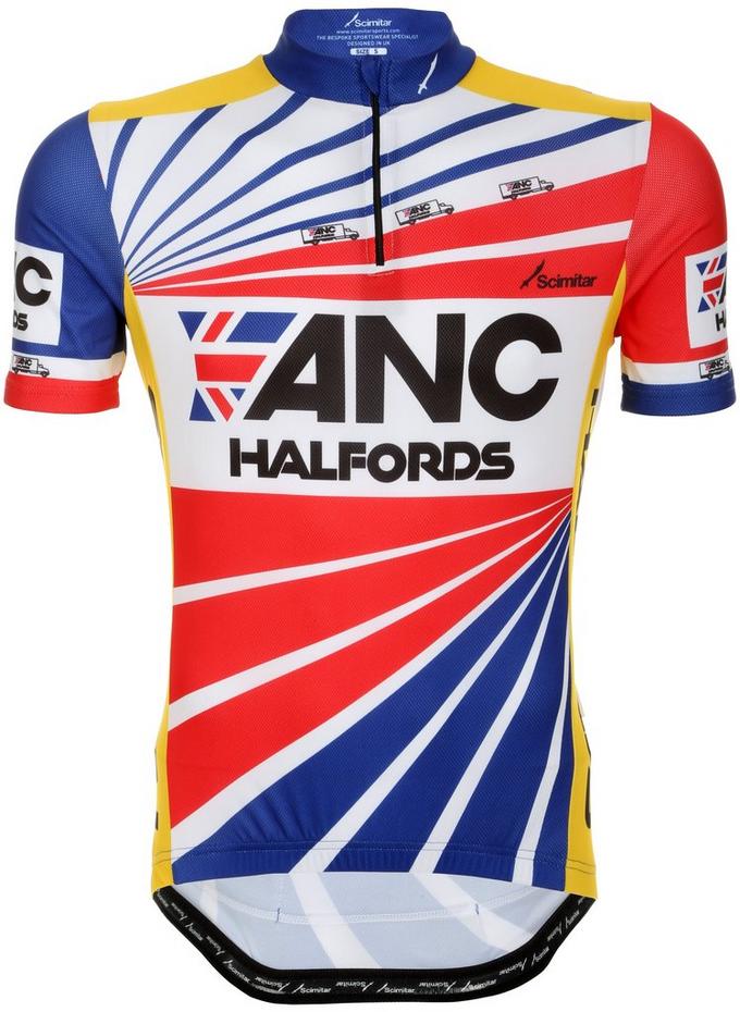 ANC Halfords Retro Cycling Jersey Halfords UK