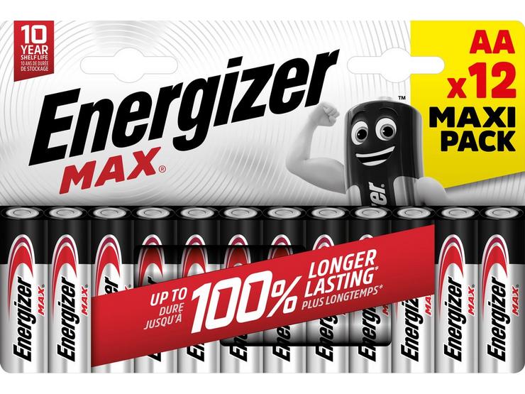 Energizer Max AA Batteries, Alkaline, 12 Pack