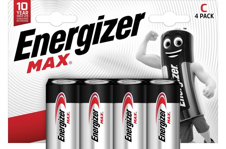 Energizer Max C Batteries, Alkaline, 4 Pack Energizer Max C Batteries, Alkaline, 4 Pack