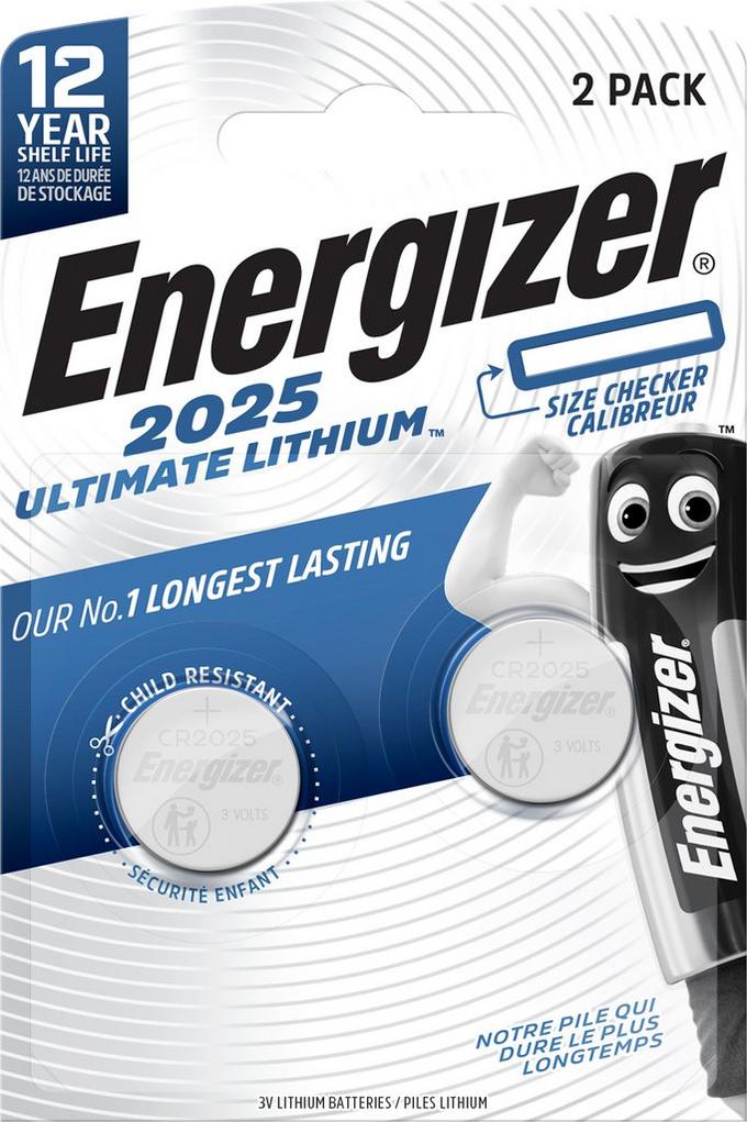 Energizer CR2450 3V Lithium Coin Battery 2 Pack + Free Shipping