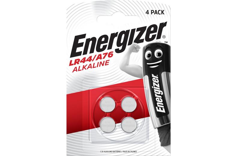 Energizer LR44/A76 Alkaline Button Battery, 4 Pack Energizer LR44/A76 Alkaline Button Battery, 4 Pack