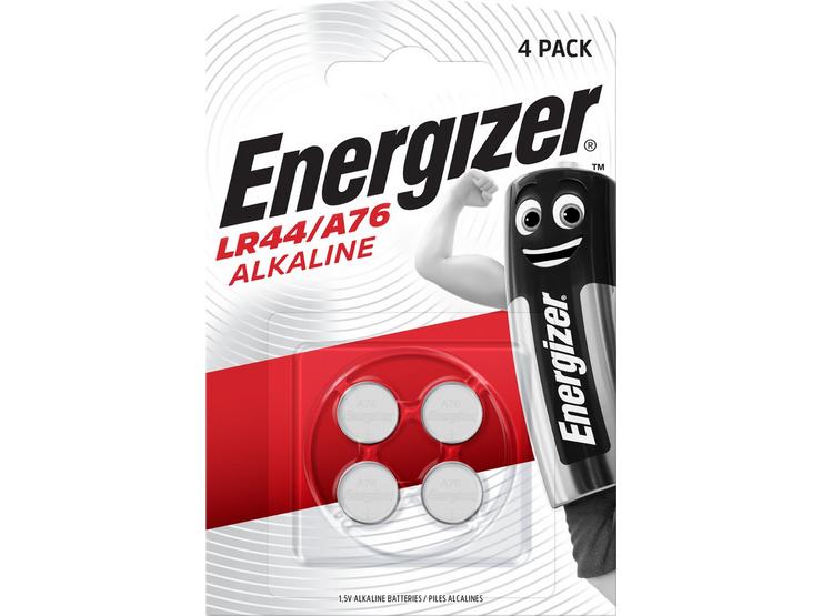 Energizer LR44/A76 Alkaline Button Battery, 4 Pack