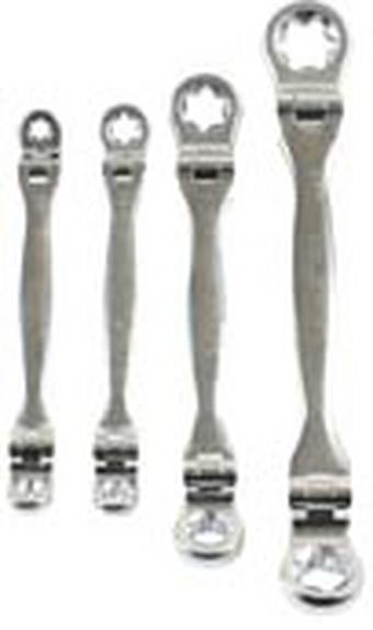 Laser Flexible Star Spanner Set 4pc