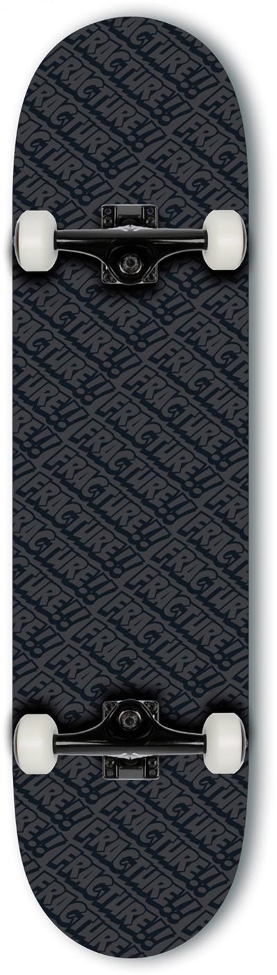 Fracture Skateboard All Over Comic Black Complete - 8.0 Fracture Skateboard All Over Comic Black Complete - 8.0