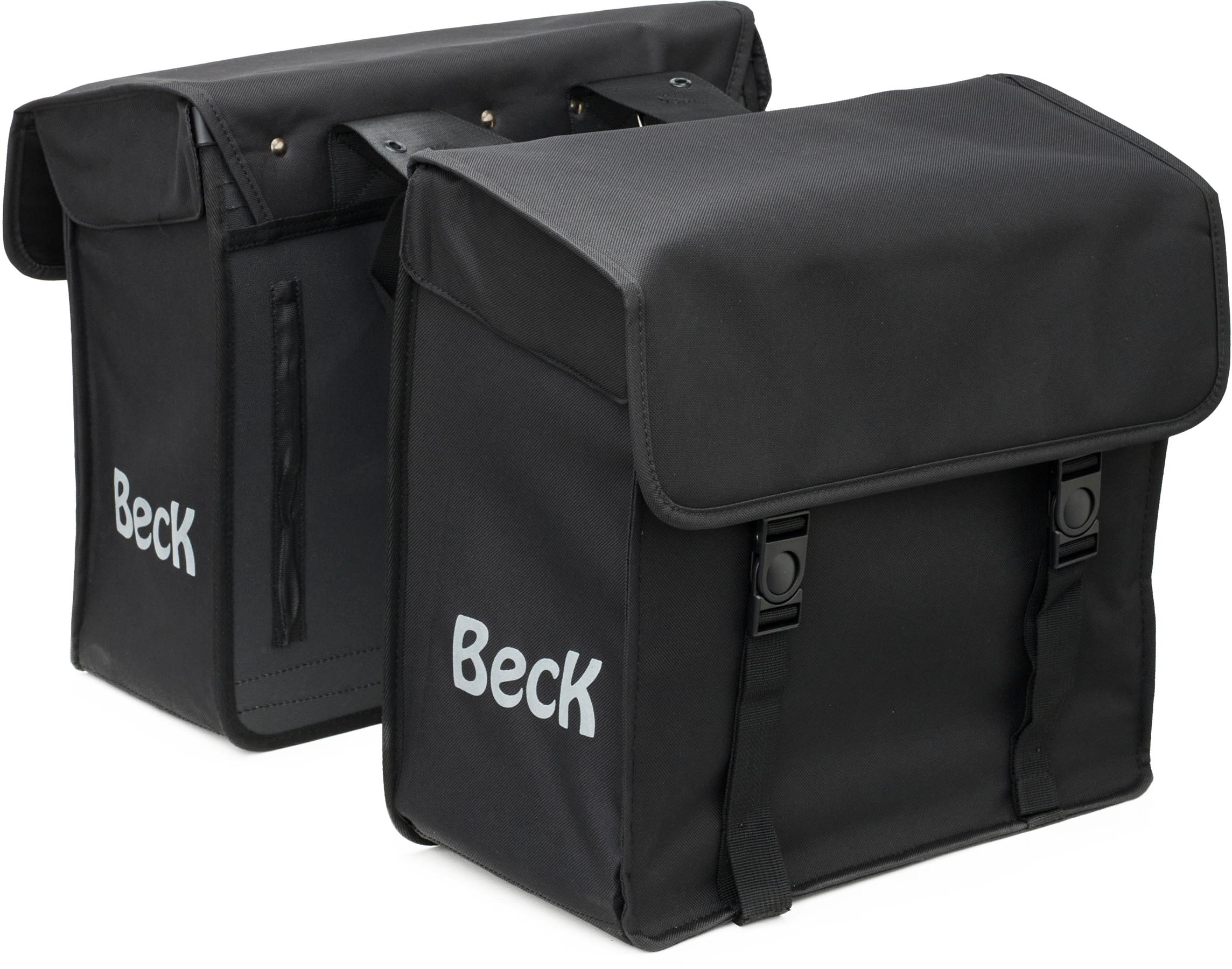 Beck Canvas Double Pannier Bag Black