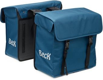 BECK Canvas Double Pannier Bag Blue Halfords UK