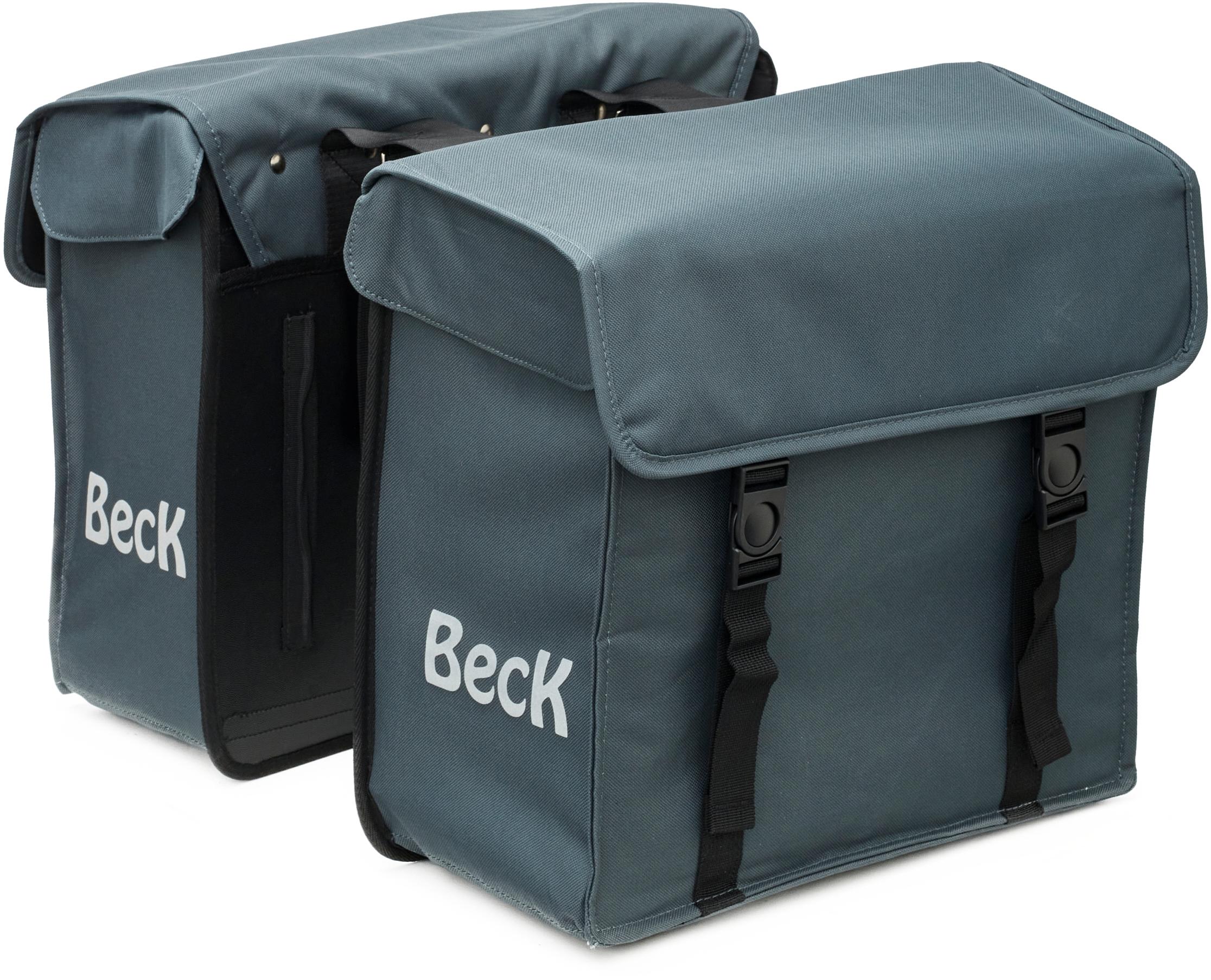Beck Canvas Double Pannier Bag Grey