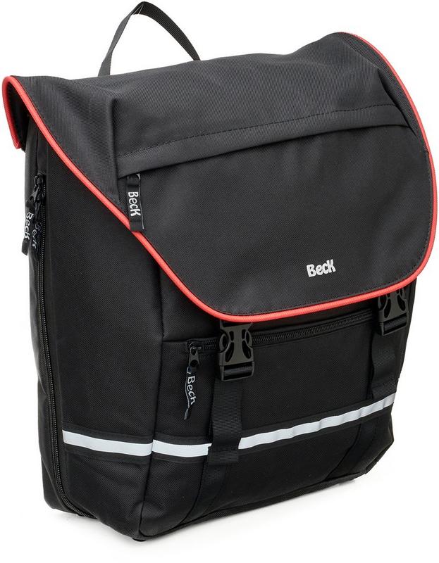 Halfords BECK Beck Sprtv Single Pannier Bag Red | Extra 8% off for BC Members