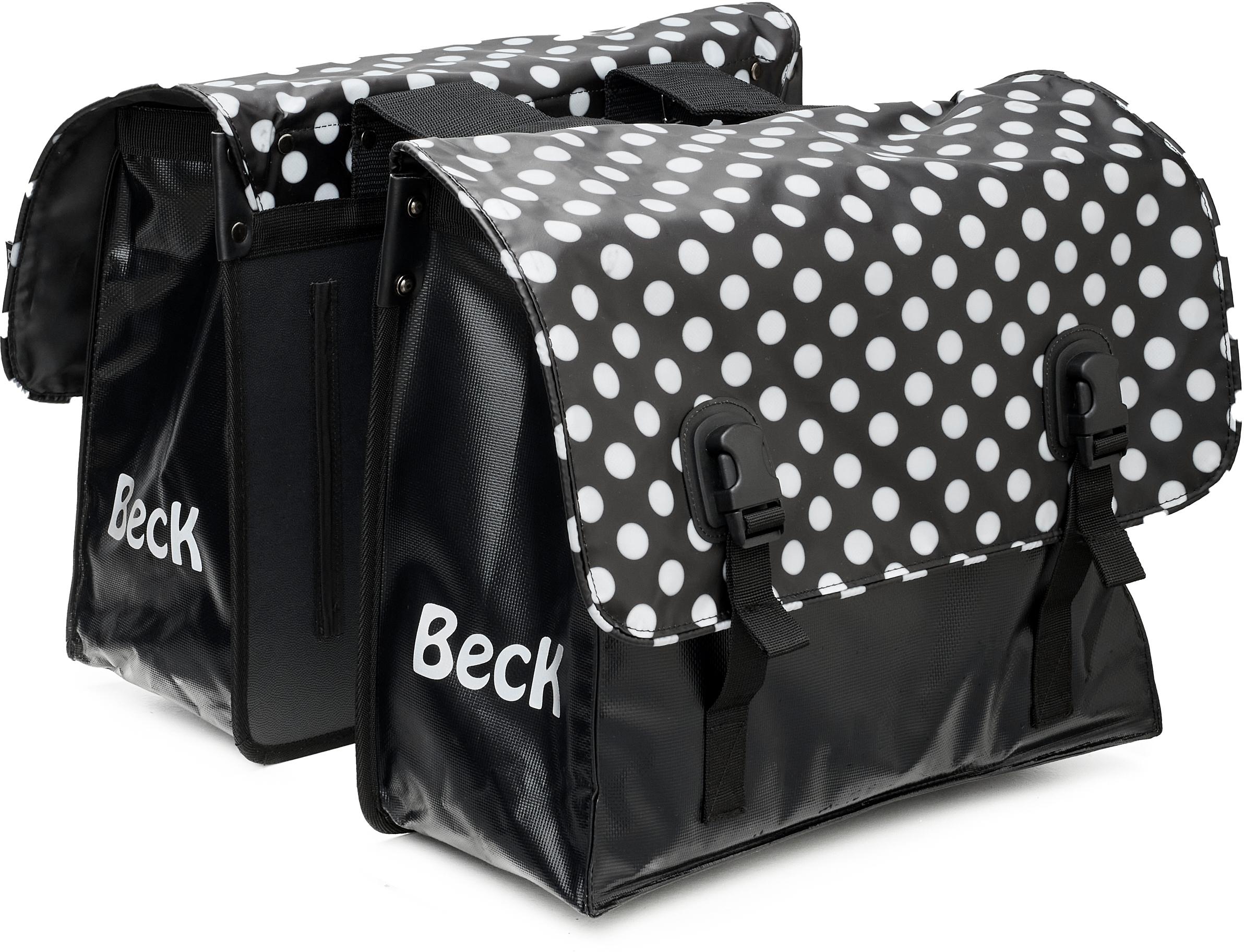 Beck Classic Double Pannier Bag White Dots