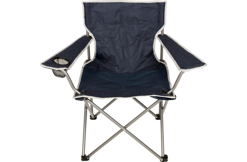 Halfords Folding Arm Chair - Navy Halfords Folding Arm Chair - Navy