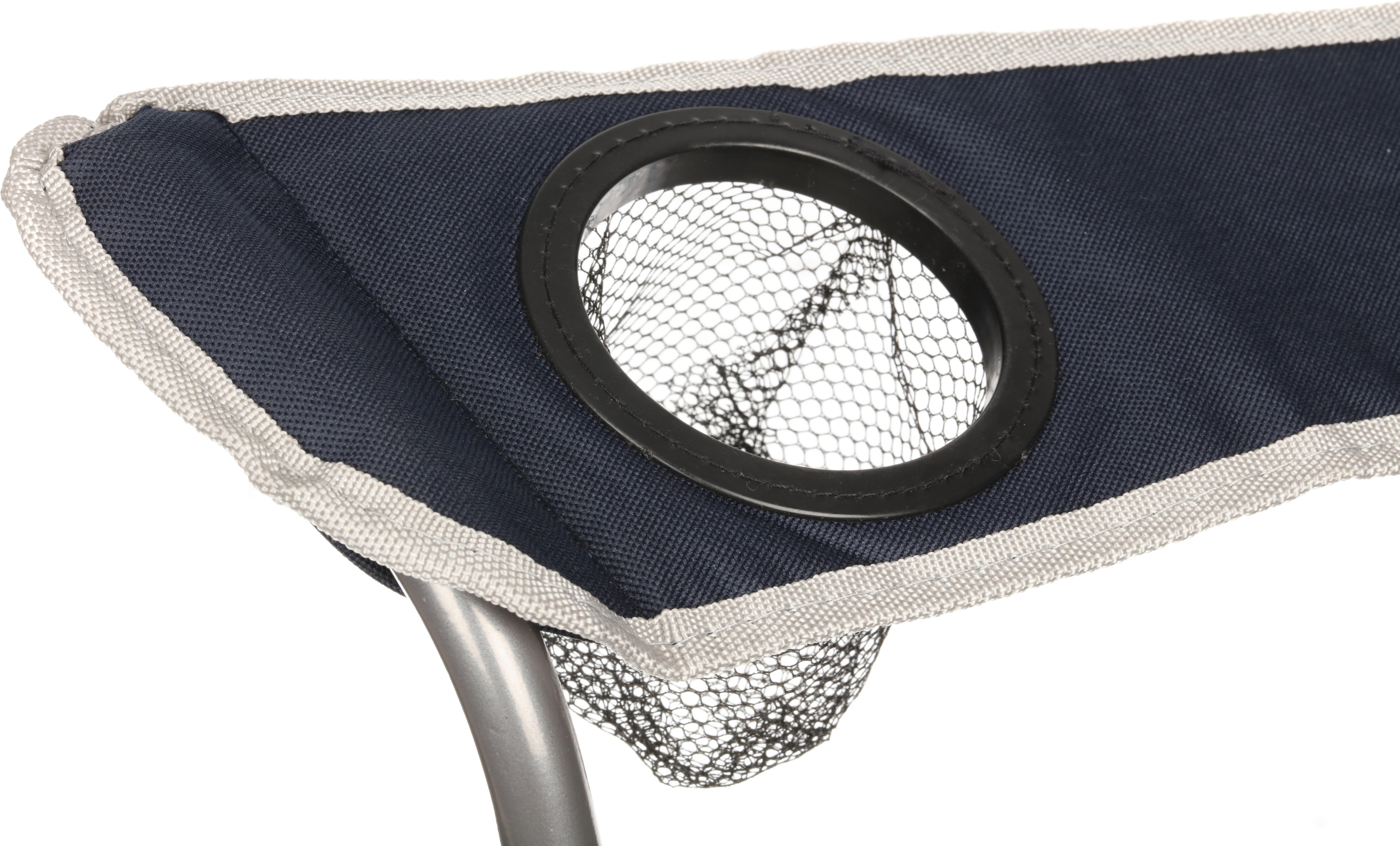 Halfords Folding Arm Chair - Navy