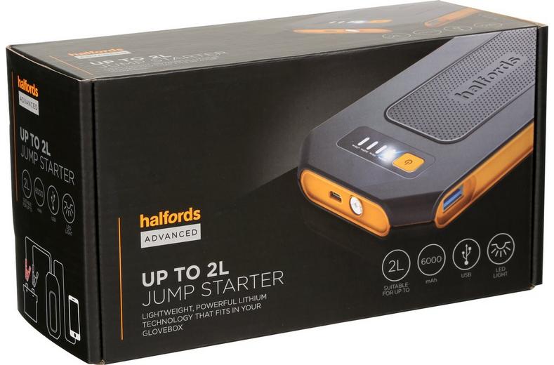 Halfords Advanced Lithium Jump Starter - Up to 2L Halfords Advanced Lithium Jump Starter - Up to 2L