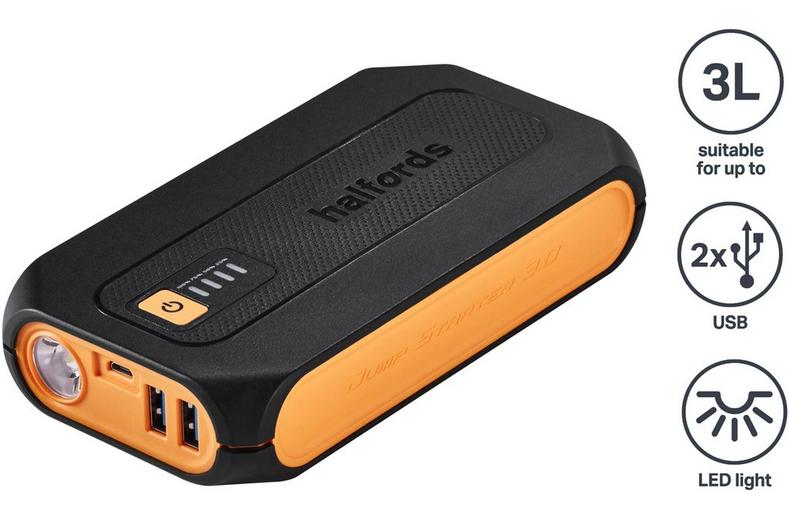 Halfords Advanced Lithium Jump Starter - Up to 3L Halfords Advanced Lithium Jump Starter - Up to 3L