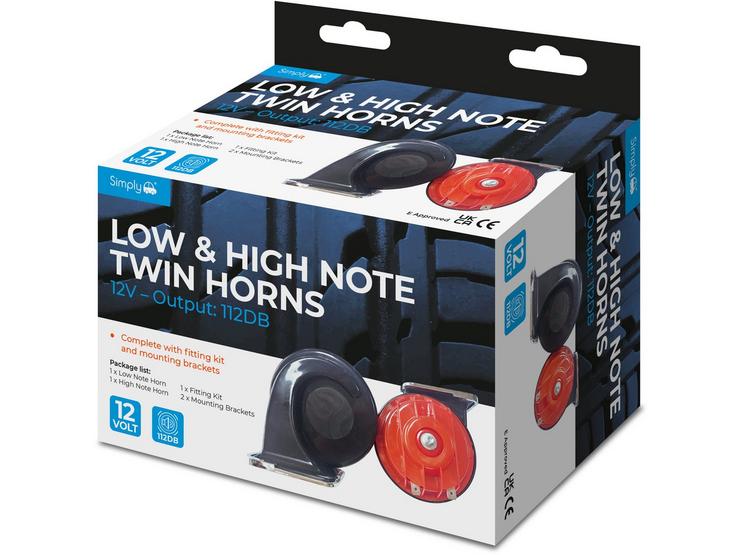 Low/High Note Twin Snail Horn Pack