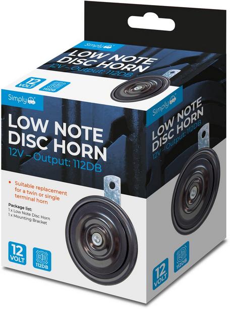 Ring 12V Low Note Disc Car Horn