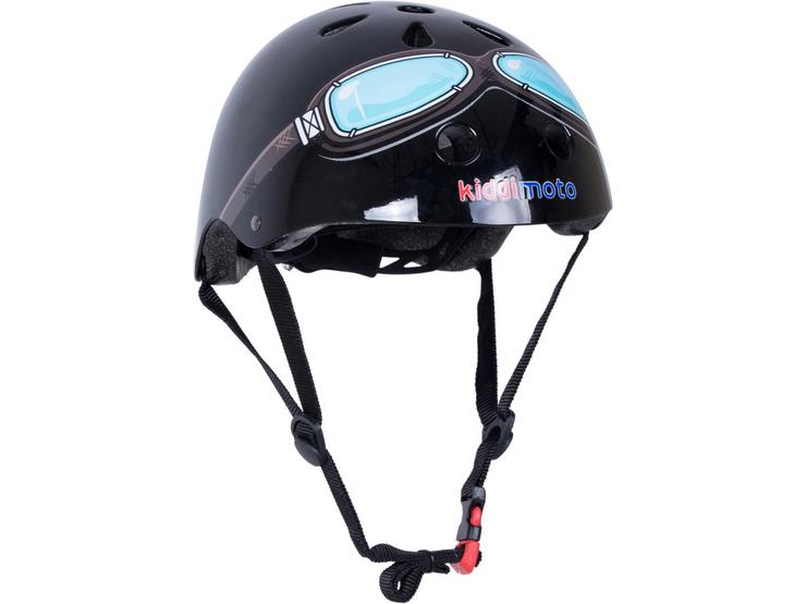 Kiddimoto Black Goggle Helmet