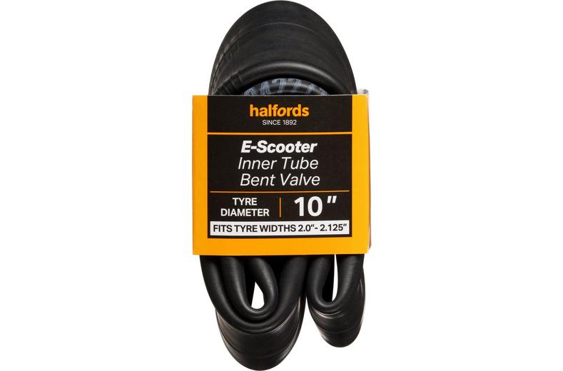 Halfords E-Scooter Inner Tube 10 x 2.0 – 2.215” Bent Valve Halfords E-Scooter Inner Tube 10 x 2.0 – 2.215” Bent Valve