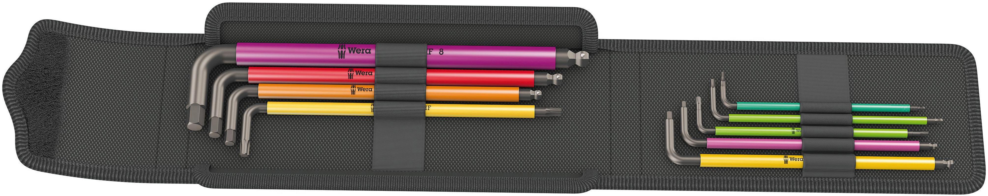 Halfords Wera Bicycle Set 4 Colour Coded Hex & Torx L-Keys Set 9Pcs | Extra 8% off for BC Members