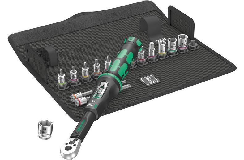 Wera Bicycle Torque Set 1 2.5-25Nm Torque Wrench and Zyklop Socket Set 16pcs Wera Bicycle Torque Set 1 2.5-25Nm Torque Wrench and Zyklop Socket Set 16pcs