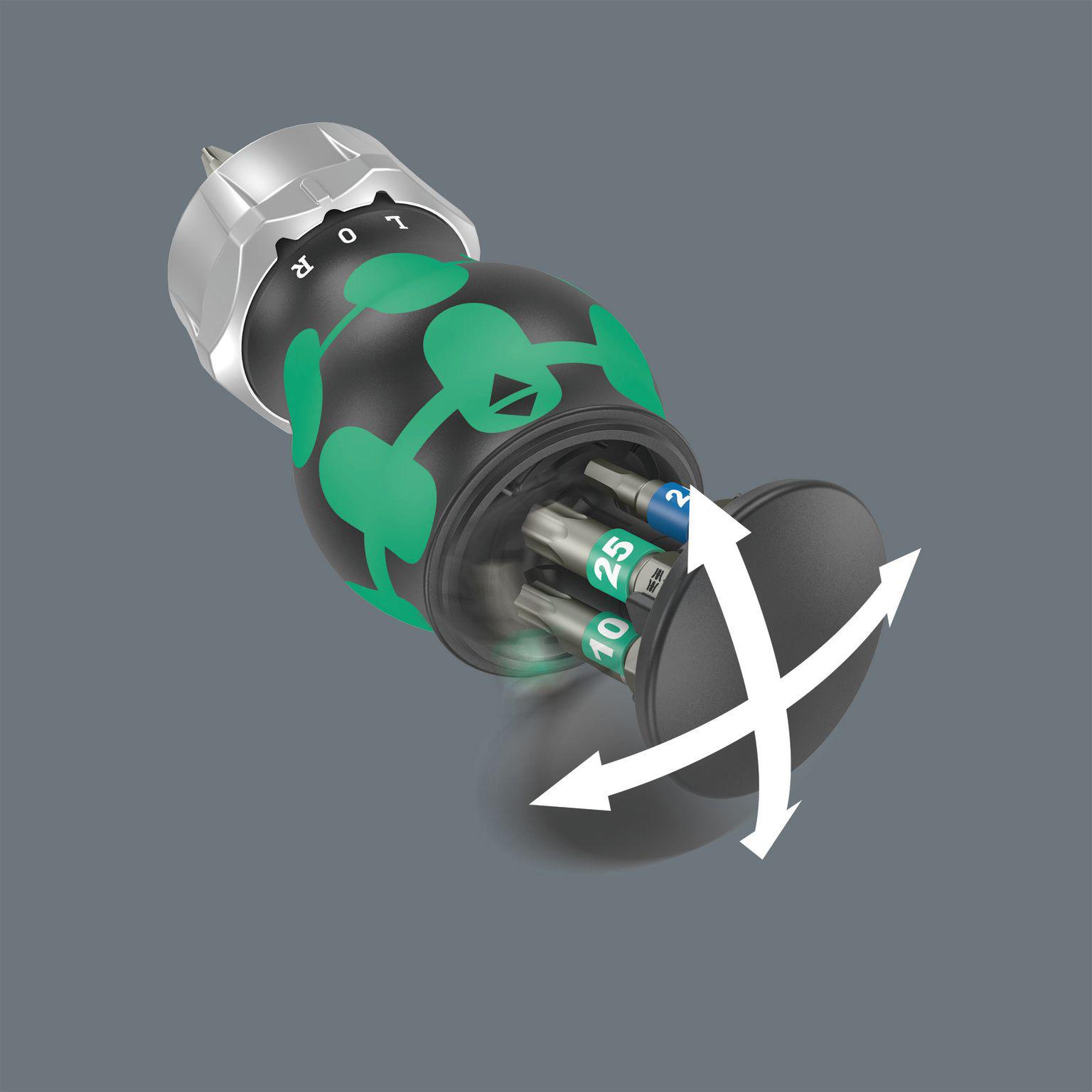 Wera Bicycle Set 5 Kraftform Kompakt Stubby Screwdriver/Ratchet & Bits Set 7pcs