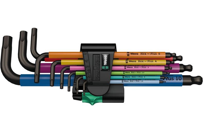 Wera 950/9 Hex-Plus Multicolour 1 SB Multicolour L-key Set BlackLaser Wera 950/9 Hex-Plus Multicolour 1 SB Multicolour L-key Set BlackLaser