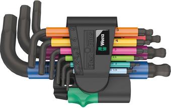 Wera 950/9 Hex-Plus Multicolour 2 L-key Set BlackLaser