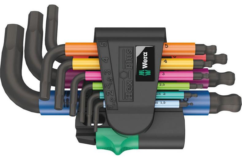 Wera 950/9 Hex-Plus Multicolour 2 L-key Set BlackLaser Wera 950/9 Hex-Plus Multicolour 2 L-key Set BlackLaser