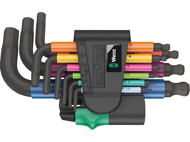 Wera 950/9 Hex-Plus Multicolour 2 L-key Set BlackLaser