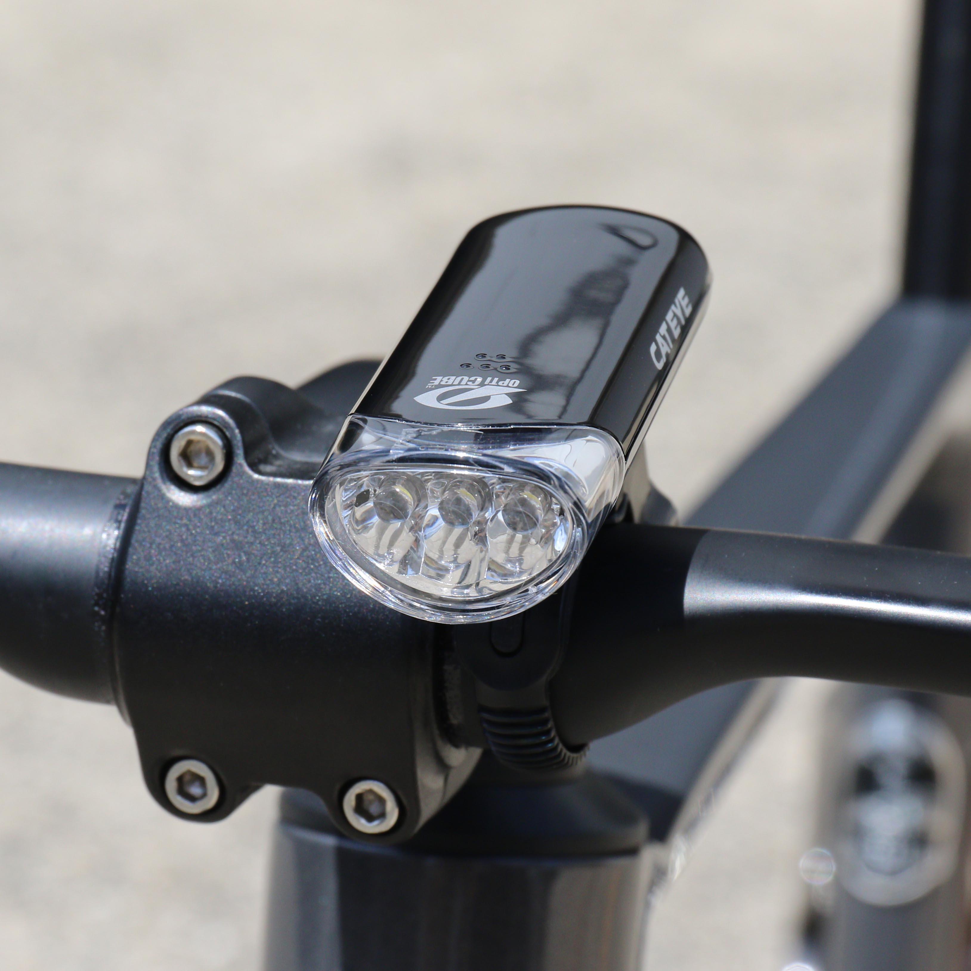 Cateye EL135 and Orb Black Rear Bike Light Set