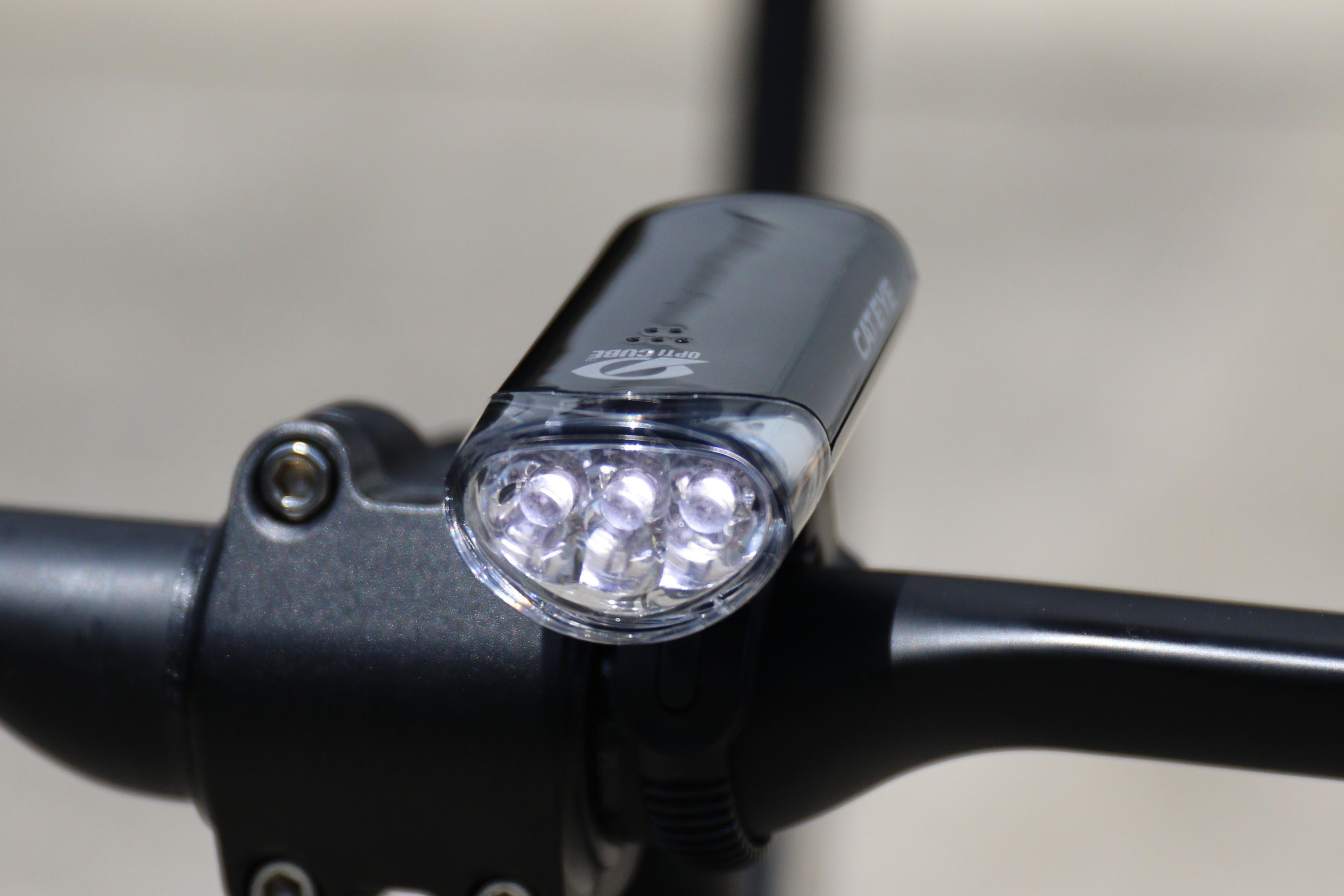 Cateye EL135 and Orb Black Rear Bike Light Set