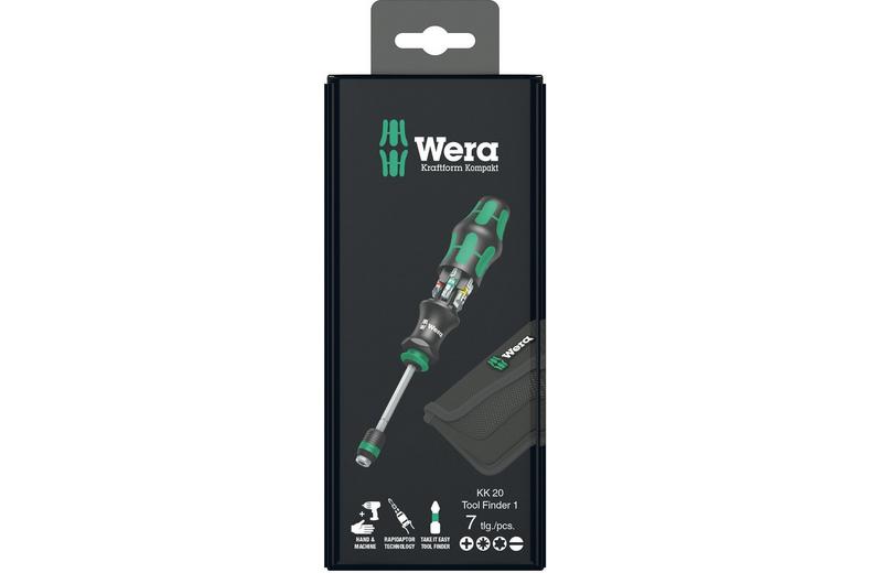 Wera Kraftform Kompakt 20 Tool Finder 1 with pouch 7pcs Wera Kraftform Kompakt 20 Tool Finder 1 with pouch 7pcs