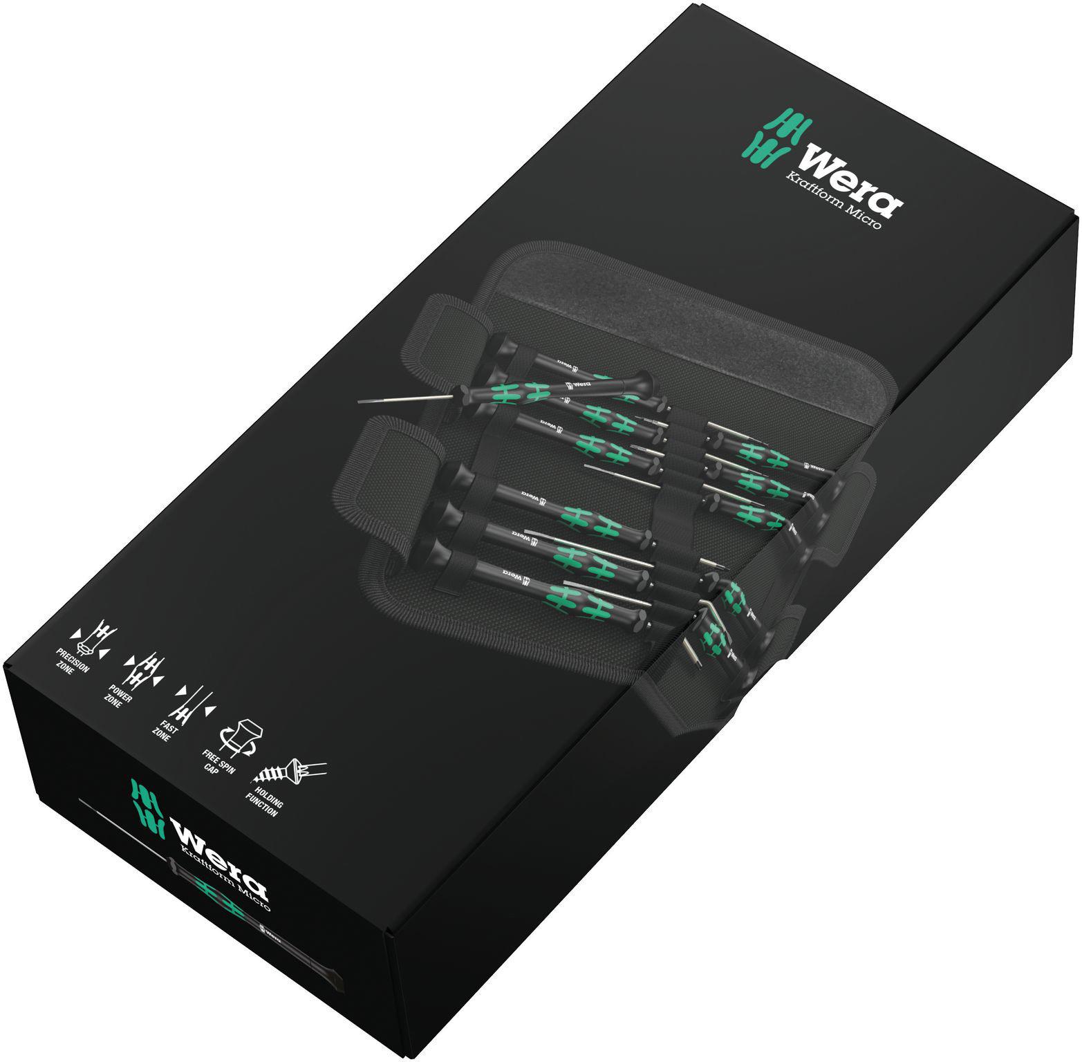 Wera Kraftform Micro 12 Universal 1 Screwdriver Set 12pcs